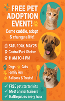 Animal Adoption Flyer Pick Up