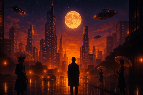 Futuristic City Basic AI Image