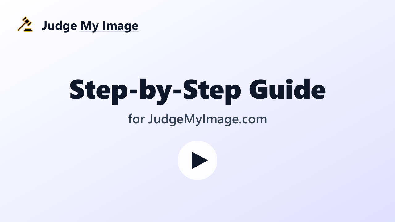 How to Use Judge My Image – Step-by-Step Video Guide